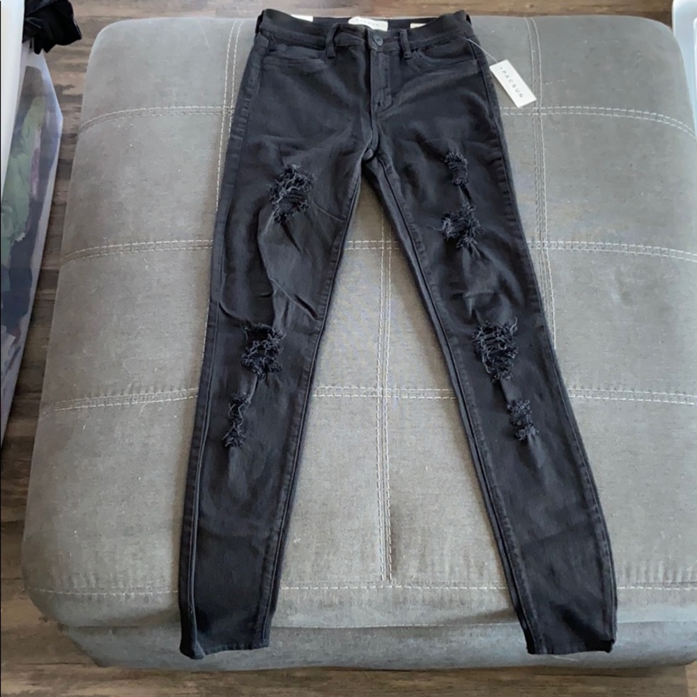 NEW Black Pacsun Jeggings Size 23